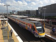 NGR704 at Bowen Hills during the first ever NGR passenger service in December 2017