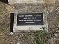 Grave marker at Nundah Cemetery. The marker reads: BABY GEORGE - 11 MONTHS Born 1885, Son of Anton and Margaret Pettersen (Pfeffersen)