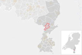 Locatie van de gemeente Maasgouw (gemeentegrenzen CBS 2016)