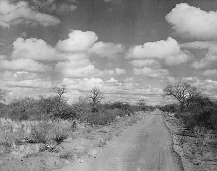Nairobi-Mombasa road near Mtito Andei, early 1950s