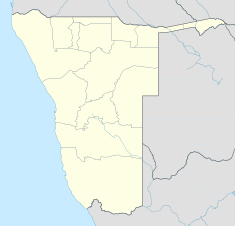 特韦弗尔泉在纳米比亚的位置