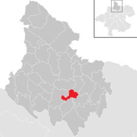 Poloha obce Neufelden v okrese Rohrbach (klikacia mapa)