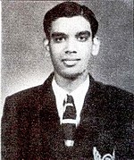 Neville J D'souza footballeur indien premier buteur asiatique du tour du chapeau olympique.jpg