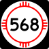 State Road 568 marker