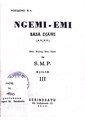 Ngemi-emi Basa Djawi III (Indhèks)