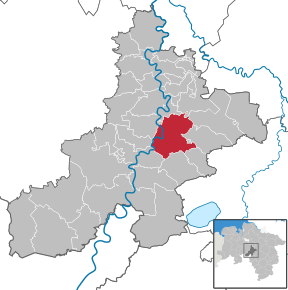Poziția localității Nienburg/Weser