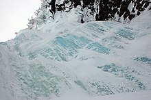 Air terjun beku dari Njupeskär