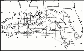 Map of northern part of Gulf of Mexico Northern Gulf of Mexico map.png