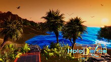 Official Holodance V0.8 screenshot of the beach level (Level 01 in story mode). Official-Holodance-Screenshot-V0 8-CC-BY-40 Level-01 HD.jpg