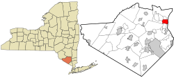 Orange County New York incorporated and unincorporated areas Newburgh (city) highlighted.svg