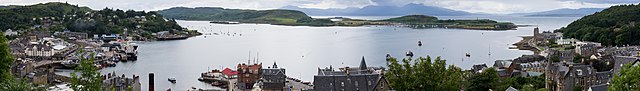 View of Oban Bay from McCaig's Tower