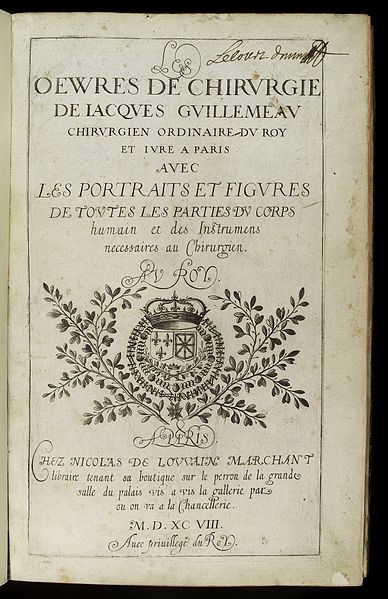 File:Page from 'Les Oeuvres de Chirurgie....' Wellcome L0034954.jpg