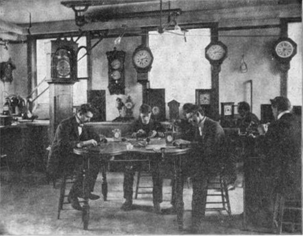 The Clock Room at Parsons Horological Institute Parsons Horological Institute - The Clock Room.png