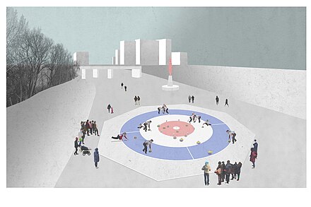 Crokicurl playing area