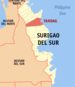 Localisateur de Ph surigao del sur tandag.png