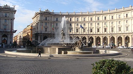 The Piazza della Repubblica, Rome