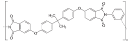 Structure du polyétherimide