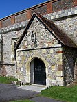 Porch, St Laurence's Church, Downton - geograph.org.uk - 753116.jpg