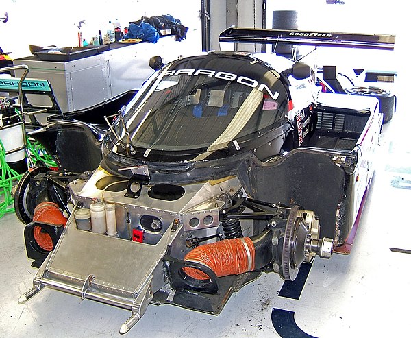 The front end of an RLR-Porsche 962C GTi chassis.