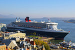 Le Queen Mary 2, l’un des derniers paquebots transatlantiques, fait escale à Québec.