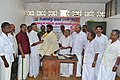 N.L.C Thrissur district committee receives Sathish Kalathil who was elected as Kerala State general secretary of the union. Union district president Thomas Kollannur arrays Shawl to Sathish Kalathil