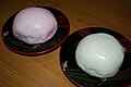 Red and white steamed bun-Japan