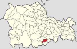 Location in Neamț County