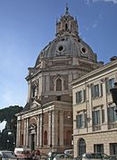 Kerk van Santa Maria di Loreto in Rome.  Project 1507