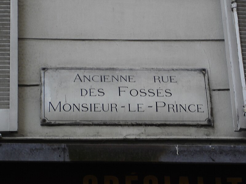 File:Rue Monsieur le Prince- ancien nom.JPG