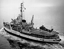 USCGC Westwind SH-34J landing on USCGC Westwind (WAGB-281) 1961.jpeg