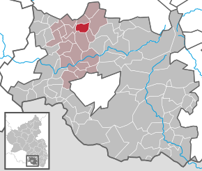 Poziția ortsgemeinde Saalstadt pe harta districtului Südwestpfalz