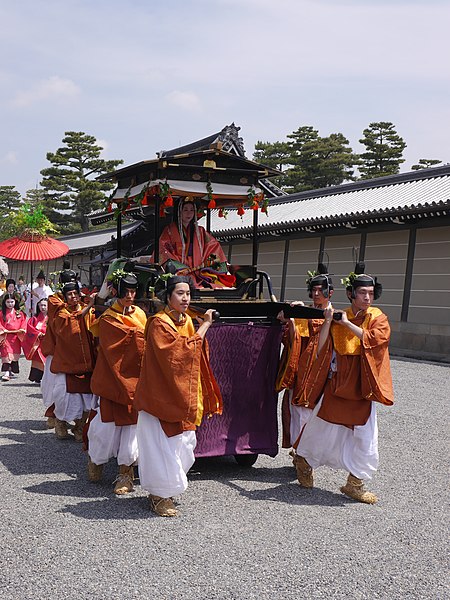 The Saiō-Dai carried in her palanquin