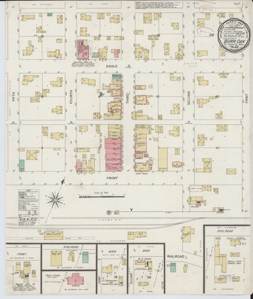 File:Sanborn Fire Insurance Map from Burr Oak, Saint Joseph County, Michigan. LOC sanborn03938 001.tif