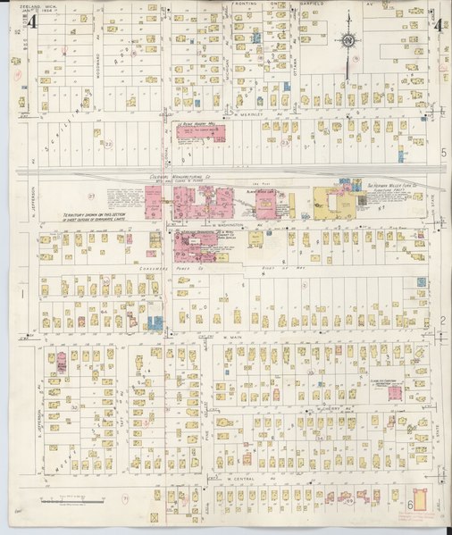 File:Sanborn Fire Insurance Map from Zeeland, Ottawa County, Michigan. LOC sanborn04241 008-5.tif