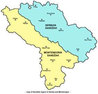 <span class="mw-page-title-main">Sandžak</span> Geopolitical region in Serbia and Montenegro