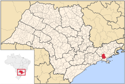 Localização de Paraibuna em São Paulo