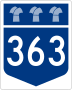 Highway 363 marker
