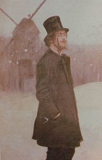 Рамон Касас (1891) (фрагмент импрессионистской картины с фигурой Сати)
