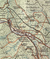 1912 map of Schierke