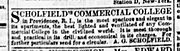 The school advertised for students from as far away as New York City, as in this advertisement from the New York Tribune from March 30, 1866. Scholfields advert 1866.jpg