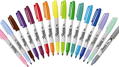 Colored Permanent Markers, Fine Point - Set of 48