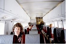 Cabin interior of Manx Airlines Shorts 360 in 1992