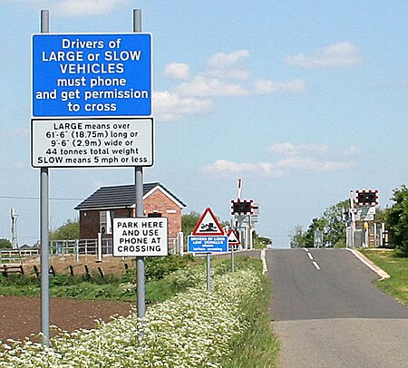 ไฟล์:Signs at the level crossing - geograph.org.uk - 443093.jpg