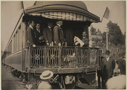 Prime Minister Sir Wilfrid Laurier visiting Mission City, 1910