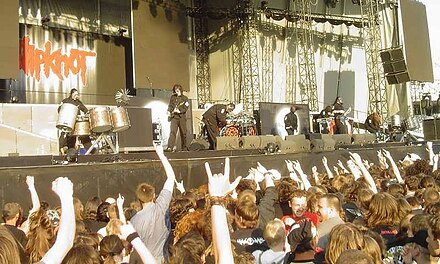 Slipknot performing in 2005