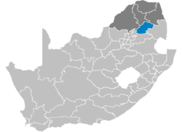 Municipalité du district de Sekhukhune - Emplacement