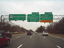 The Southern State at exit 28N (Wantagh Avenue) in North Wantagh Southern State at Exit 28N.jpg