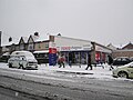 Tesco Express, off Goldsmith Avenue, Southsea, Hampshire, seen after heavy snowfall in the area in January 2010.