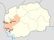 Regio Austro-Occidentalis (Macedonia Septentrionalis): situs