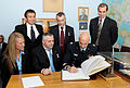 Soyuz TMA-09M crew and backup crew at the Gagarin Museum in Star City.jpg